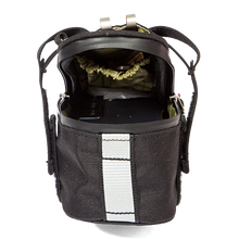 Load image into Gallery viewer, Hudson Saddle Pack in Recycle Black Ripstop
